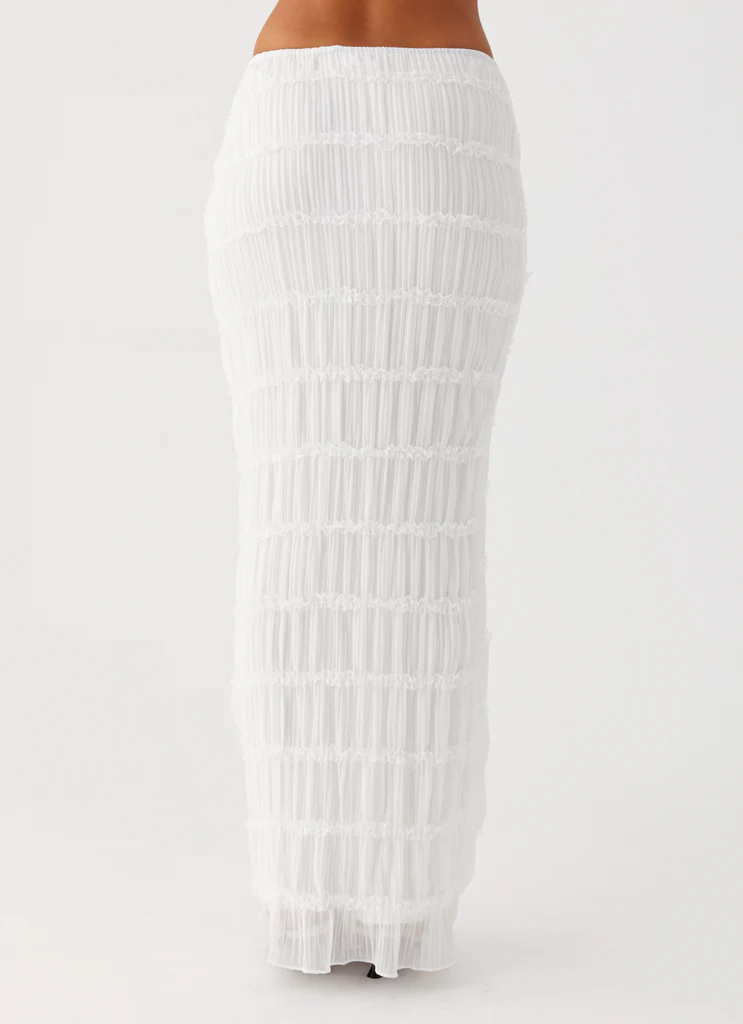 Jupe maxi à taille basse Daydreaming – Blanc Jupe maxi à taille basse Daydreaming - Blanc