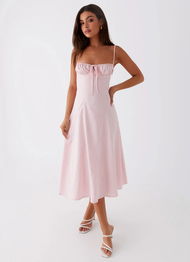 Robe Midi Thoughts Of You - Rose