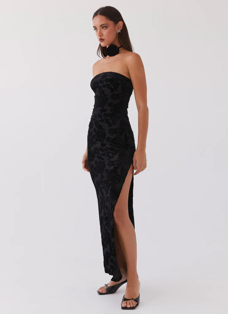 Robe maxi Trouble Love - Noir