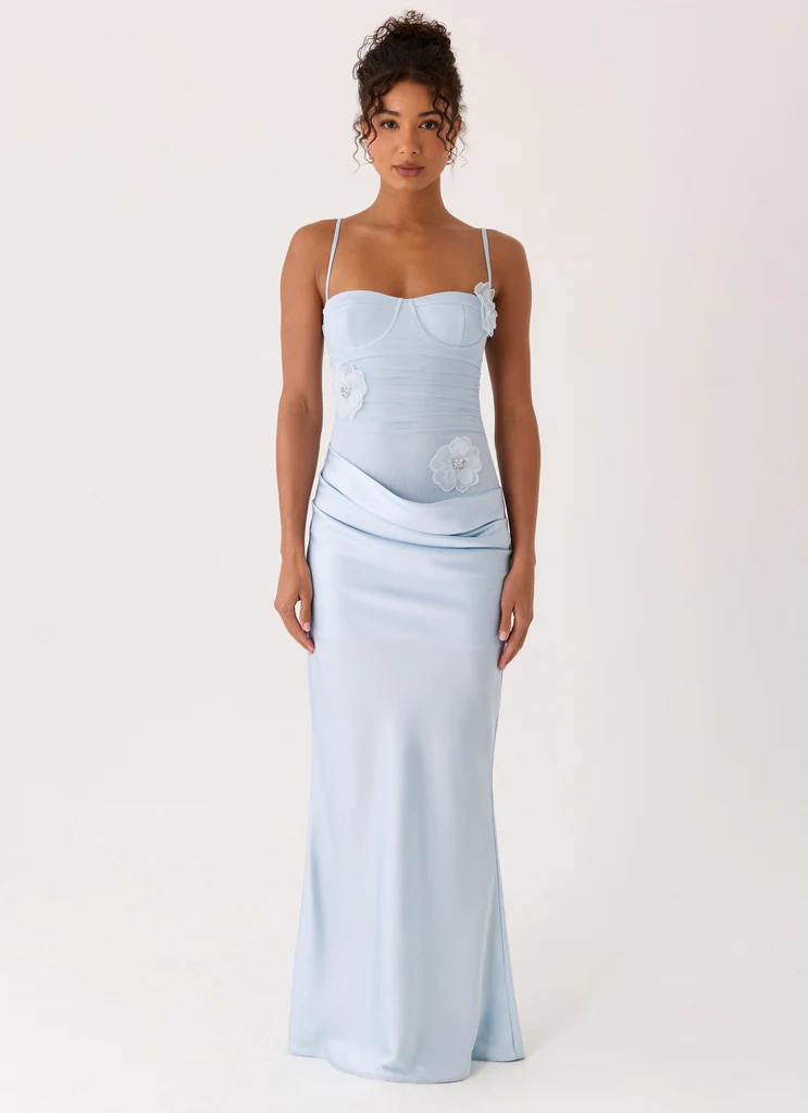 Robe Peasella Maxi - Bleu