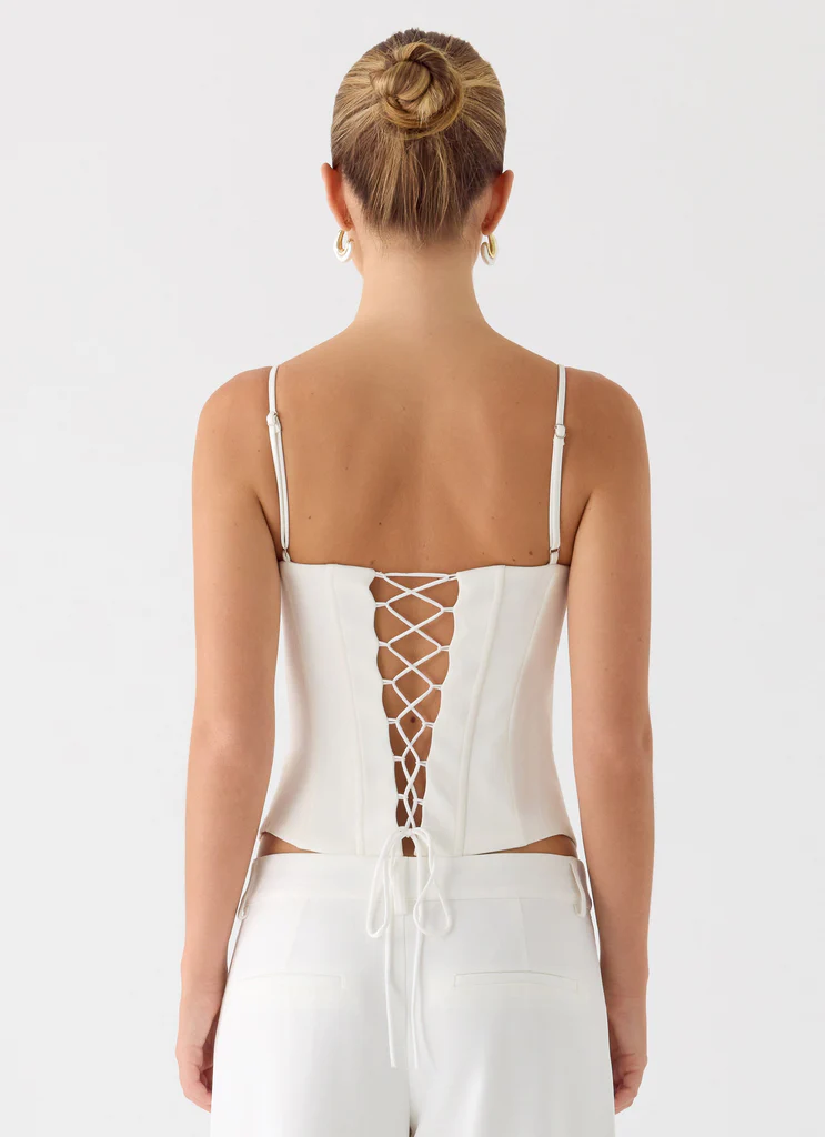 Haut corset Ania - Ivoire