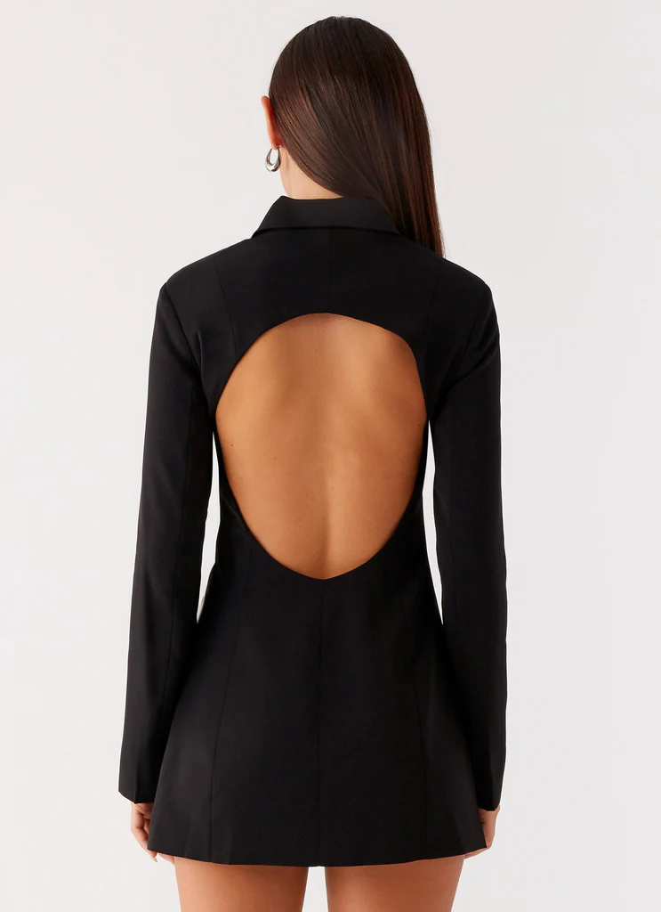 Robe Mini Blazer Memphis - Noir