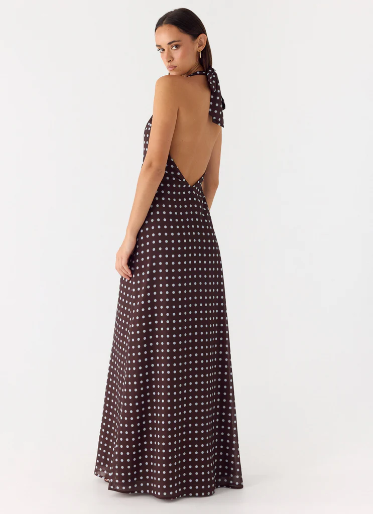 Robe Maxi Float Away - Tache Bleue Chocolat