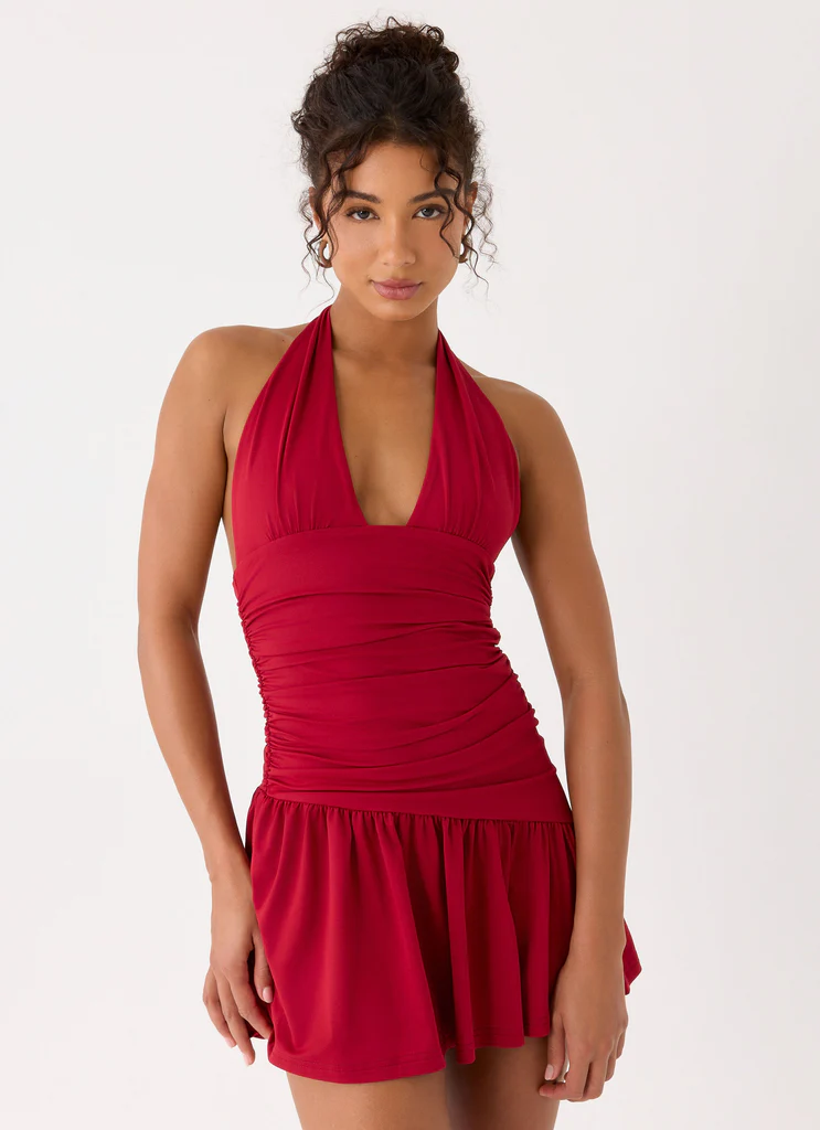 Robe Mini Esme - Rouge Magenta