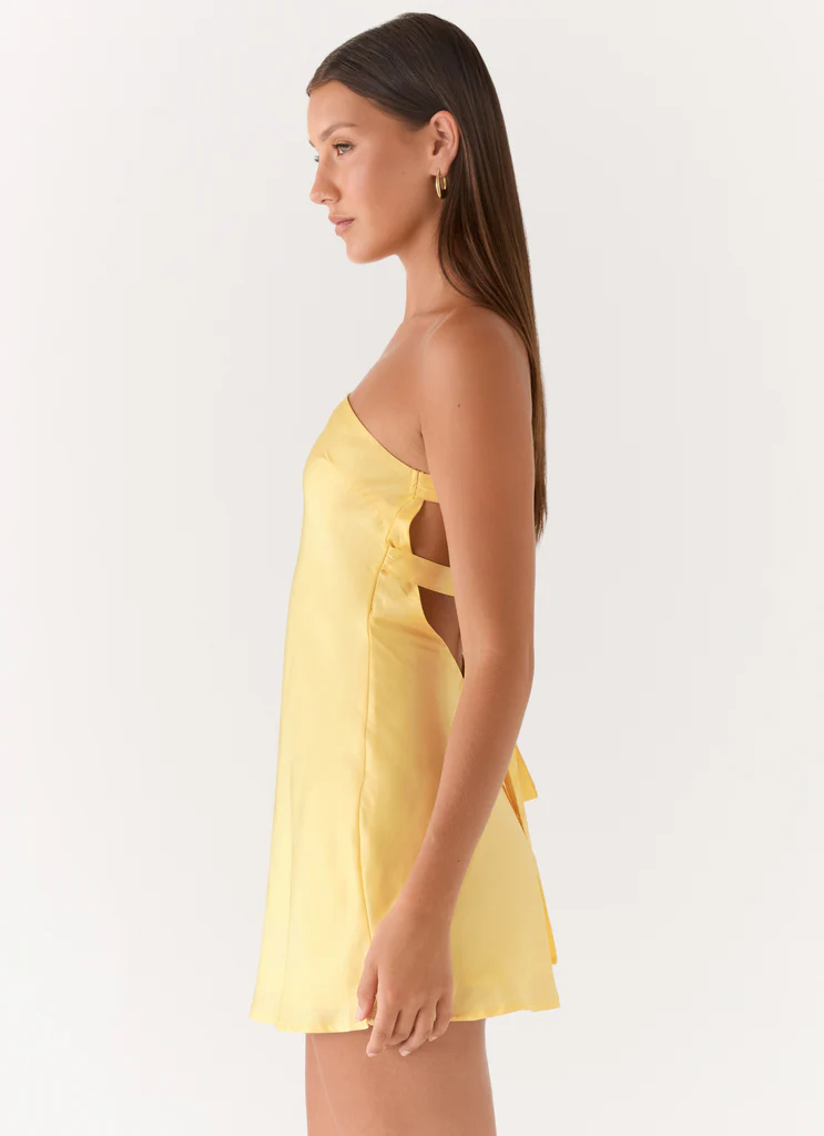 Robe Mini Lights Out - Jaune