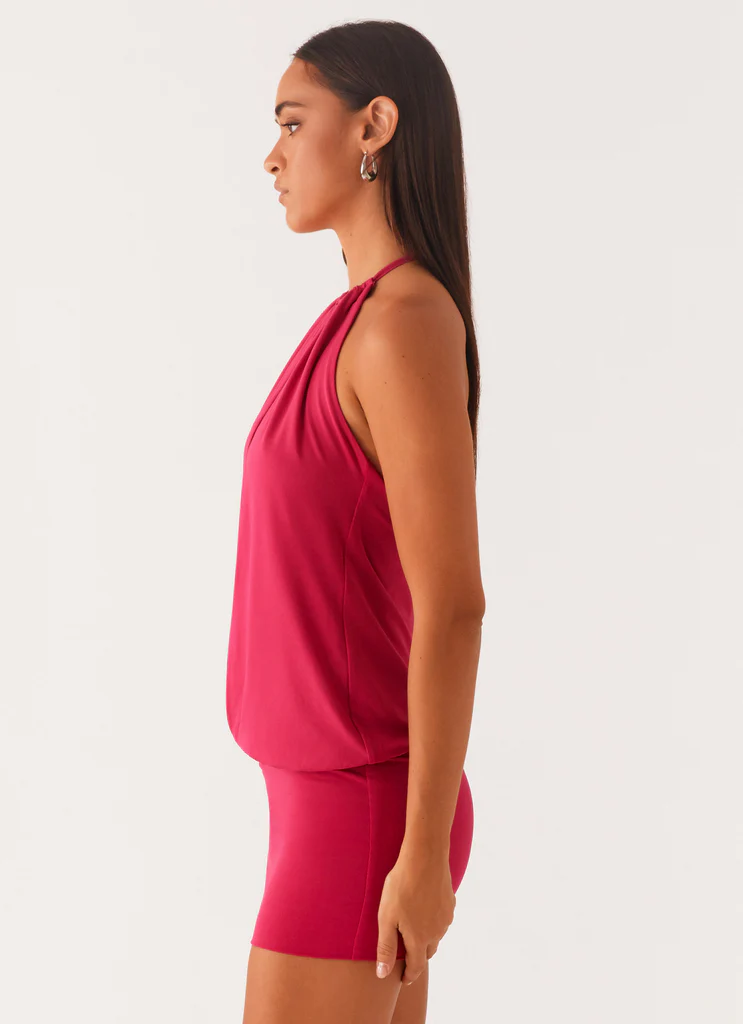 Robe Mini Ayisha – Rose Fuchsia Robe Mini Ayisha - Rose Fuchsia