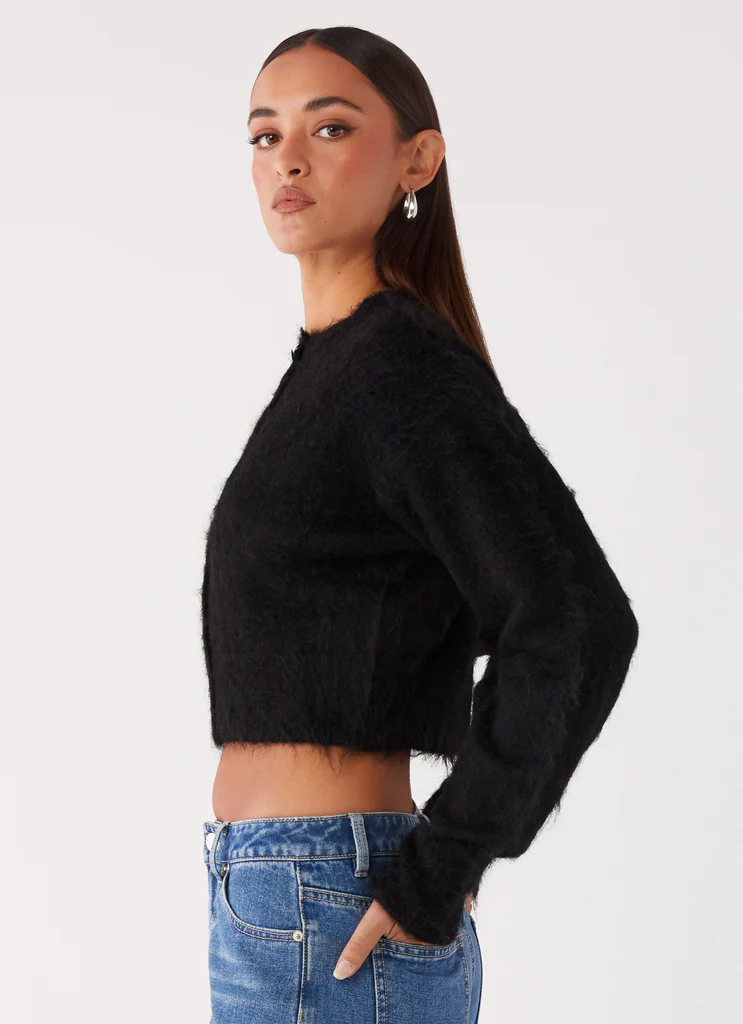 Cardigan ajusté Reign - Noir