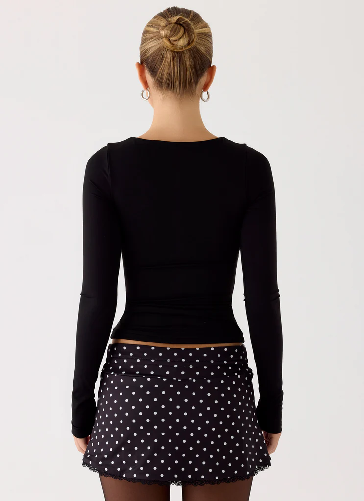 Mini-short Get No Sleep - Noir à pois
