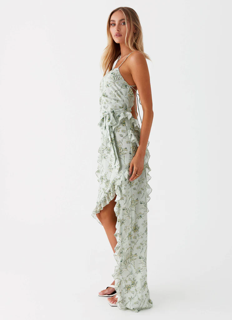 Robe Maxi Sweet Serenity – Floral Sauge Robe Maxi Sweet Serenity - Floral Sauge
