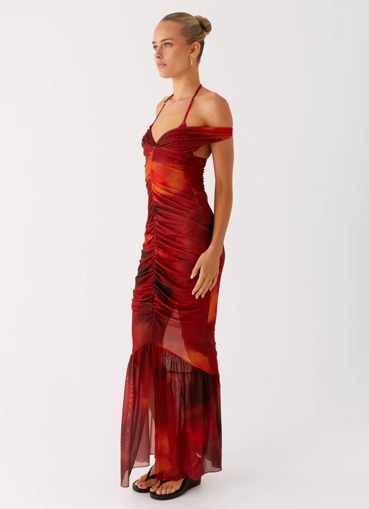 Robe maxi Love Me Not - Scarlet Blur