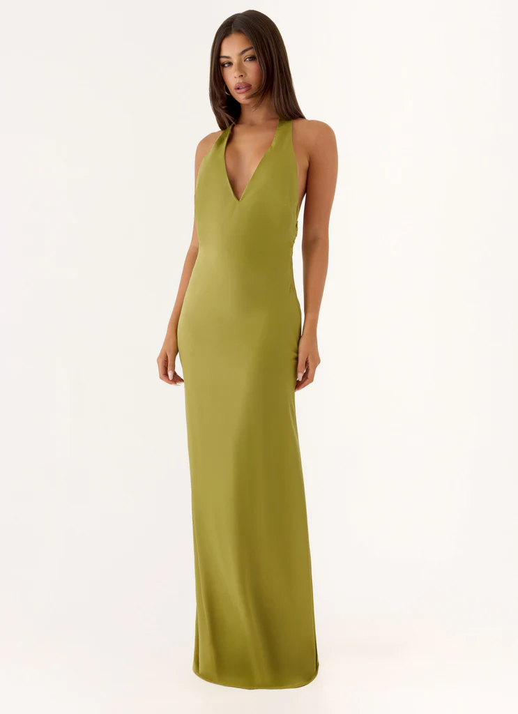 Robe Maxi Eloise - Vert Fougère
