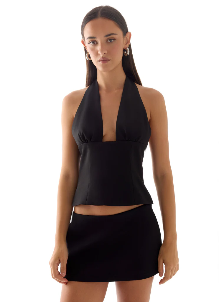 Halter Rushing Around – Noir Halter Rushing Around - Noir