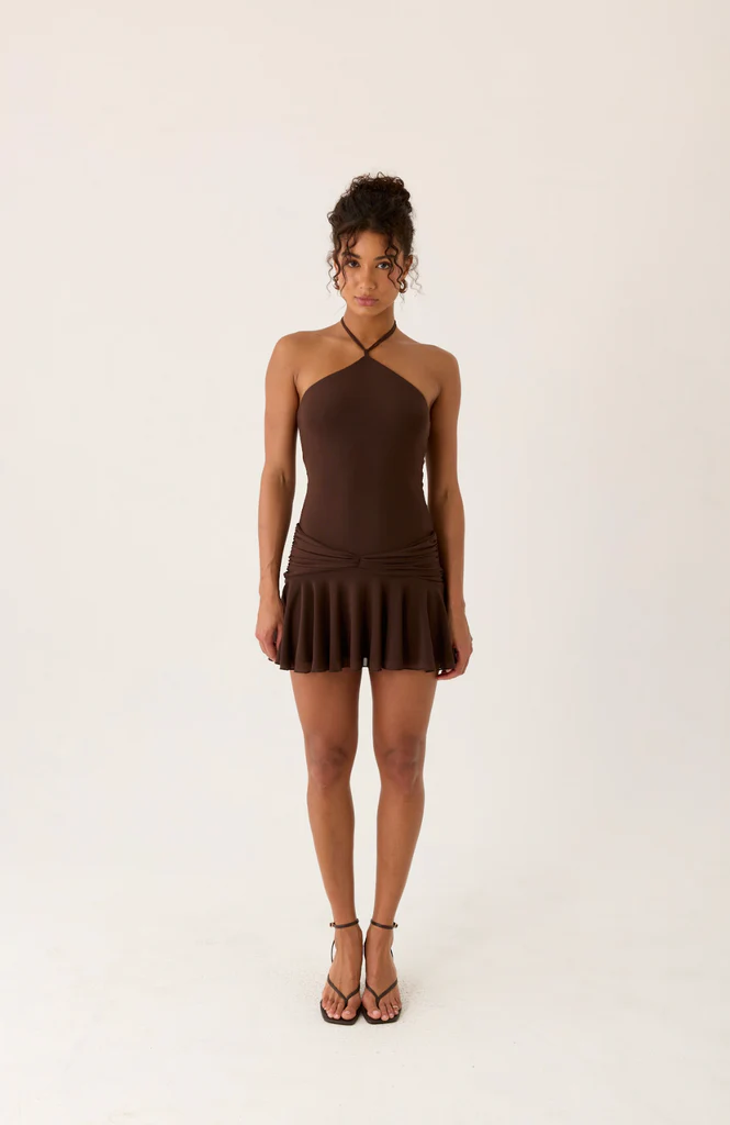 Robe Mini Elektra - Chocolat