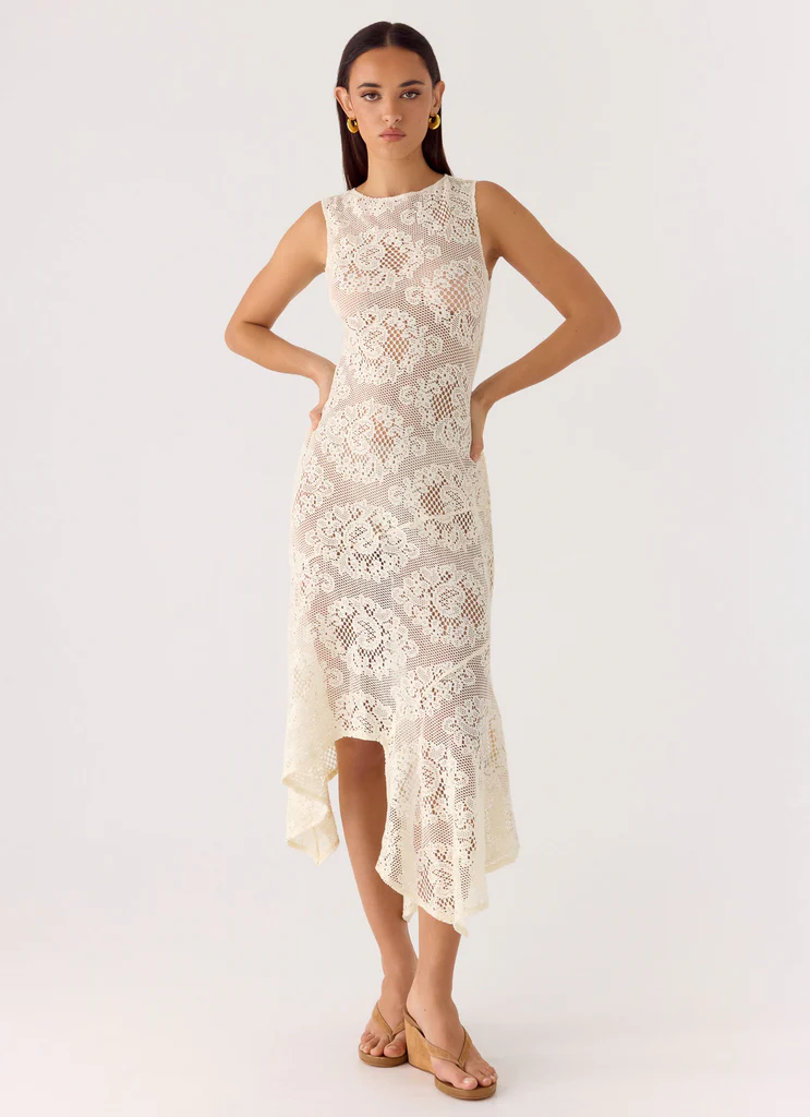 Robe Midi Janayia - Ivoire