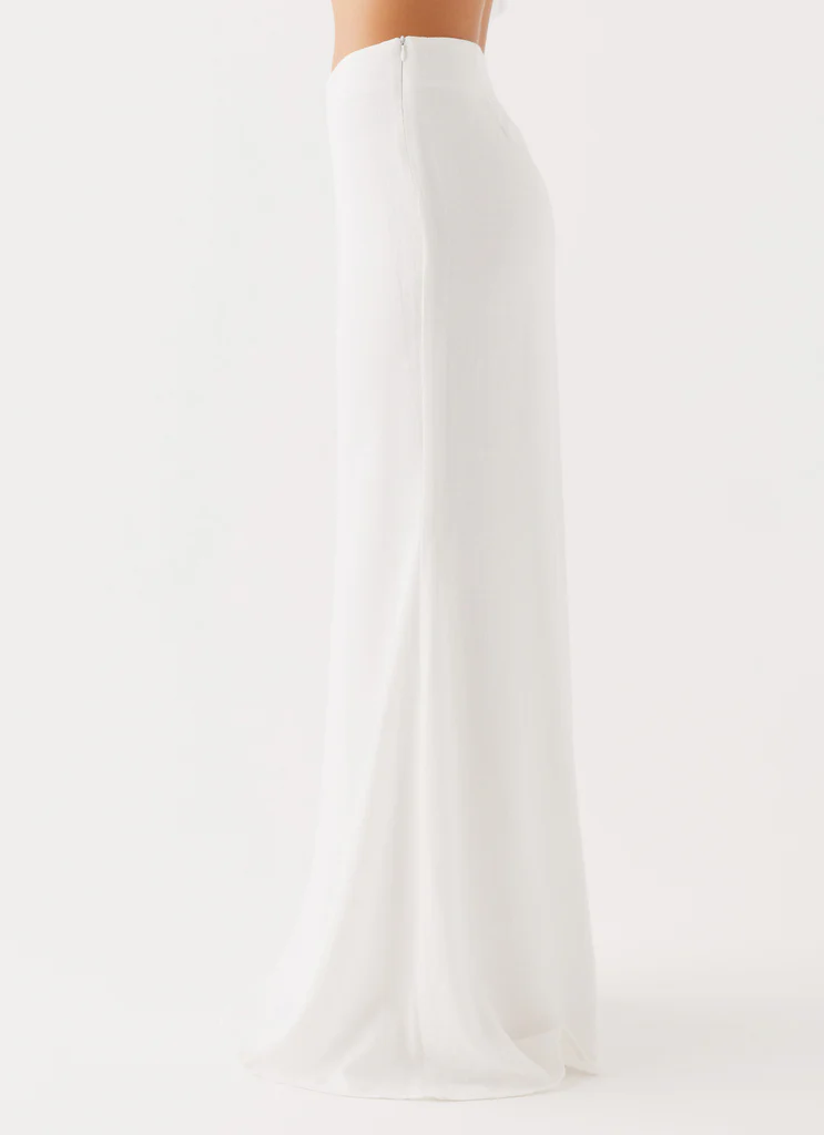 Parker Jupe Maxi en Lin - Blanc