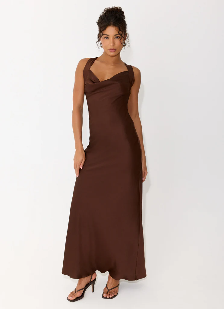 Robe Zandie Maxi - Chocolat Tarte
