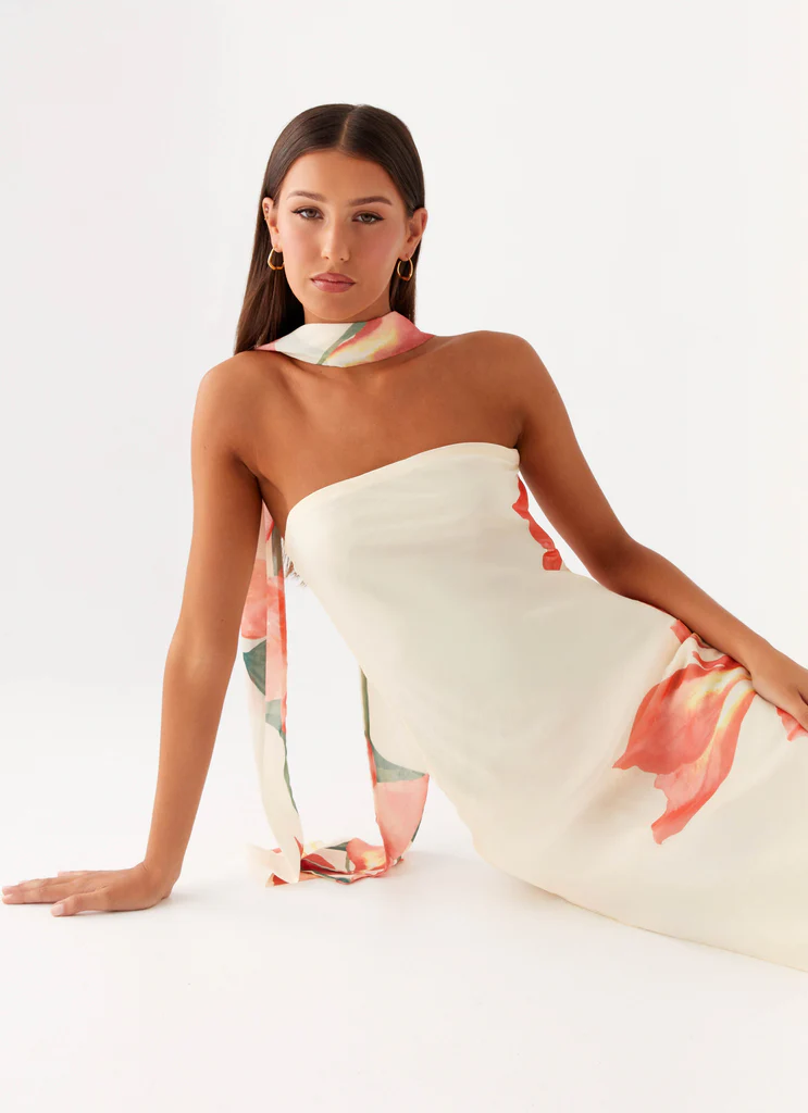 Robe maxi Under The Pagoda - Imprimé floral Siena