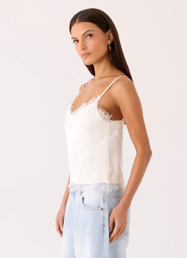 Top cami Ellora - Ivoire