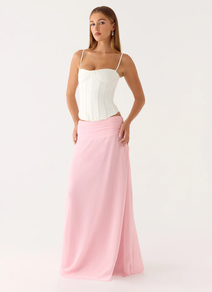 Jupe maxi Natalya - Rose