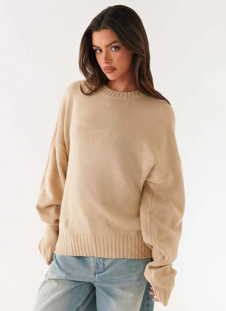 Pull Oversized Emma – Beige Pull Oversized Emma - Beige