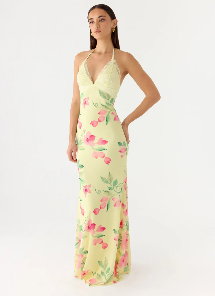 Robe maxi à bretelles détachables - Soleil Citron