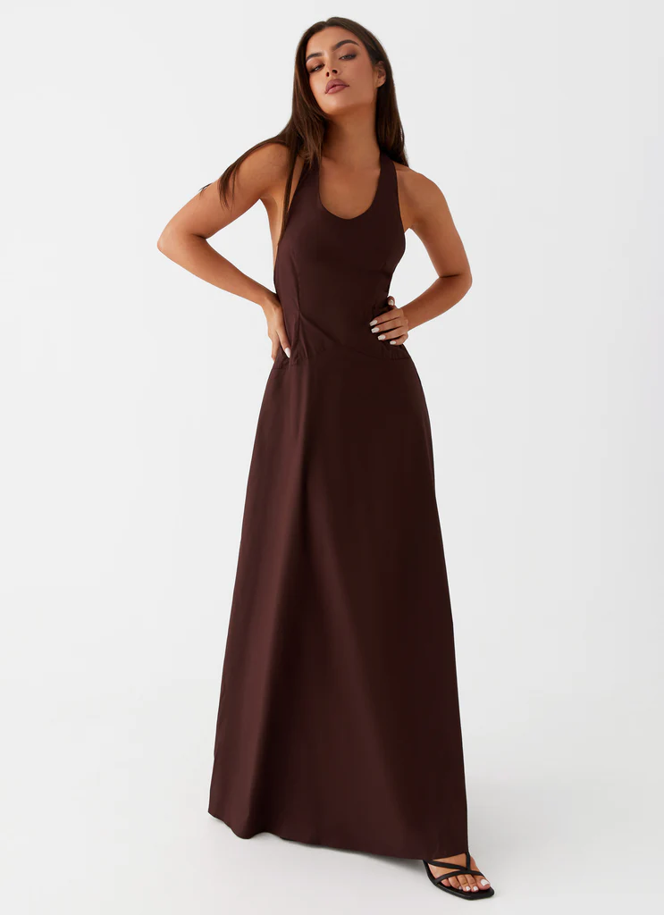 Robe Maxi Vestige - Chocolat