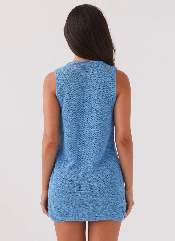 Top en maille Capri Glow - Azur