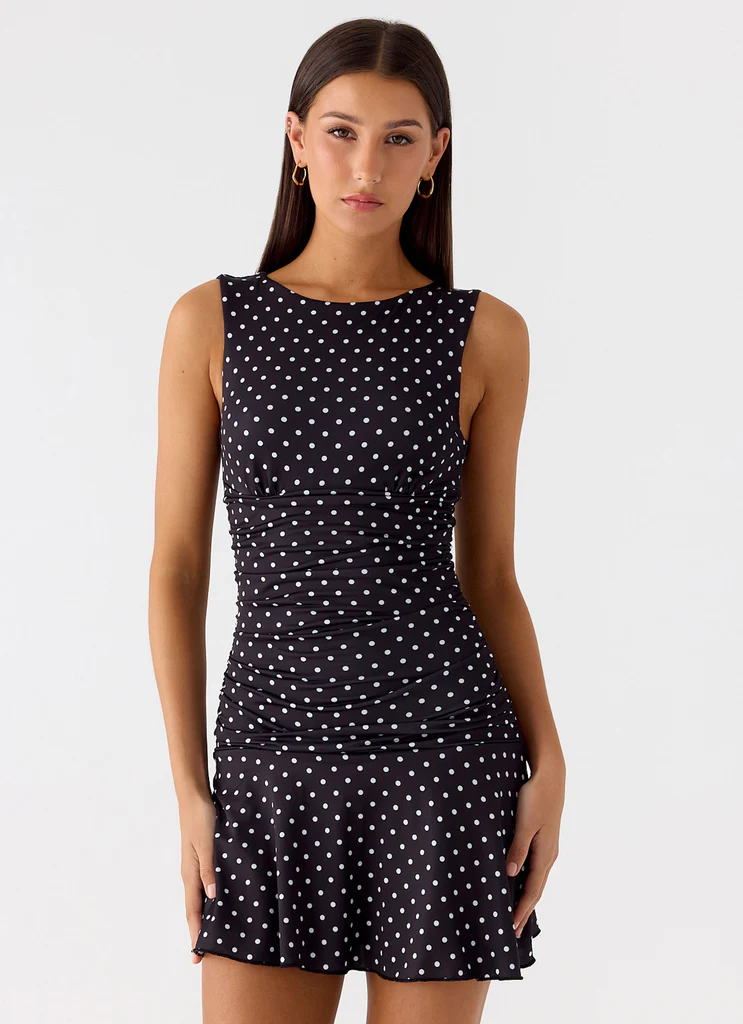 Robe Mini Kelda - Tâche Noire