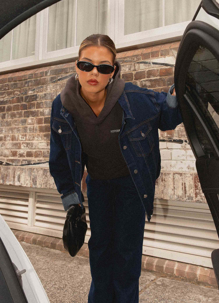 Sweat-shirt Oversized Signature - Charcoal