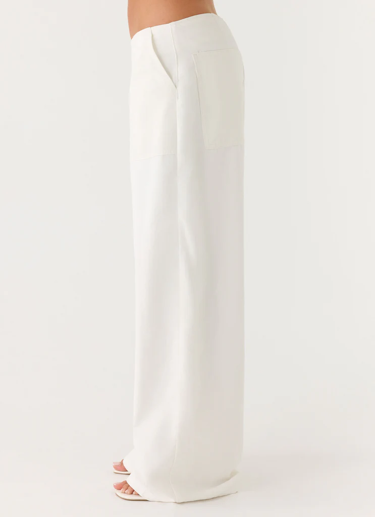 Pantalon taille basse Seethal - Blanc