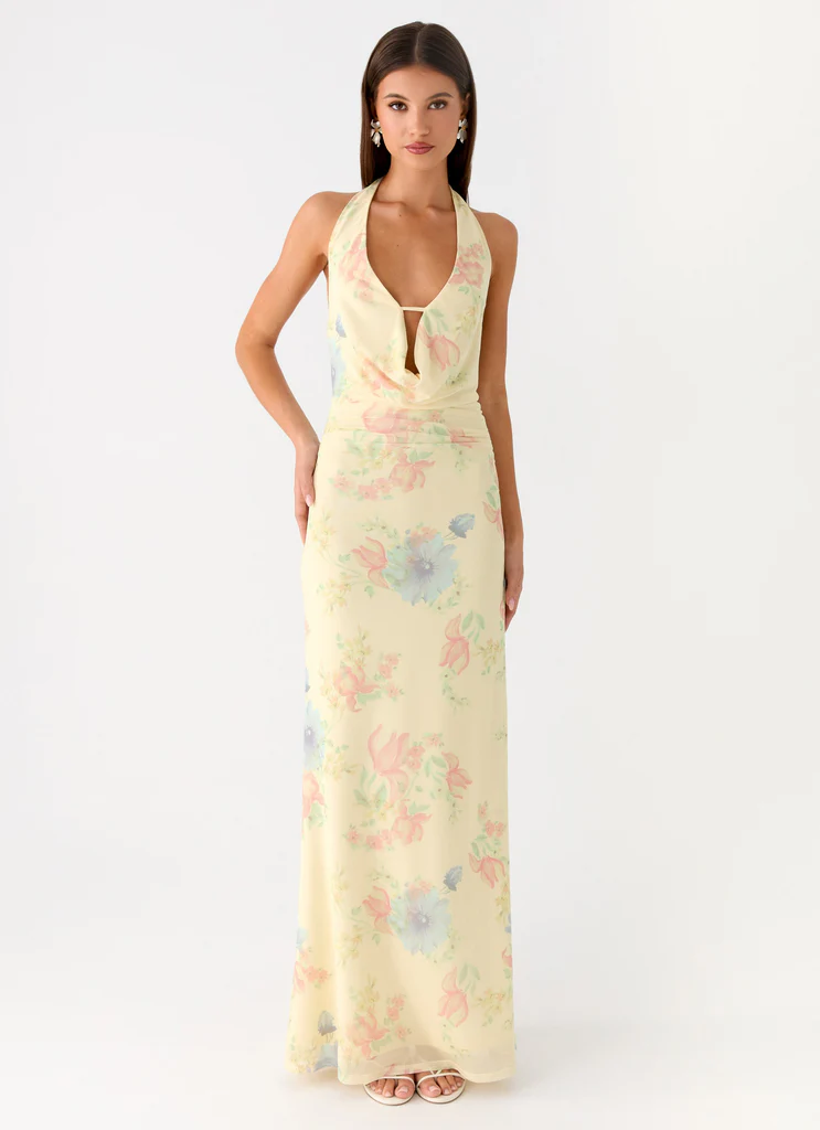 Robe Maxi à Bretelles Tedder - Printemps Prés