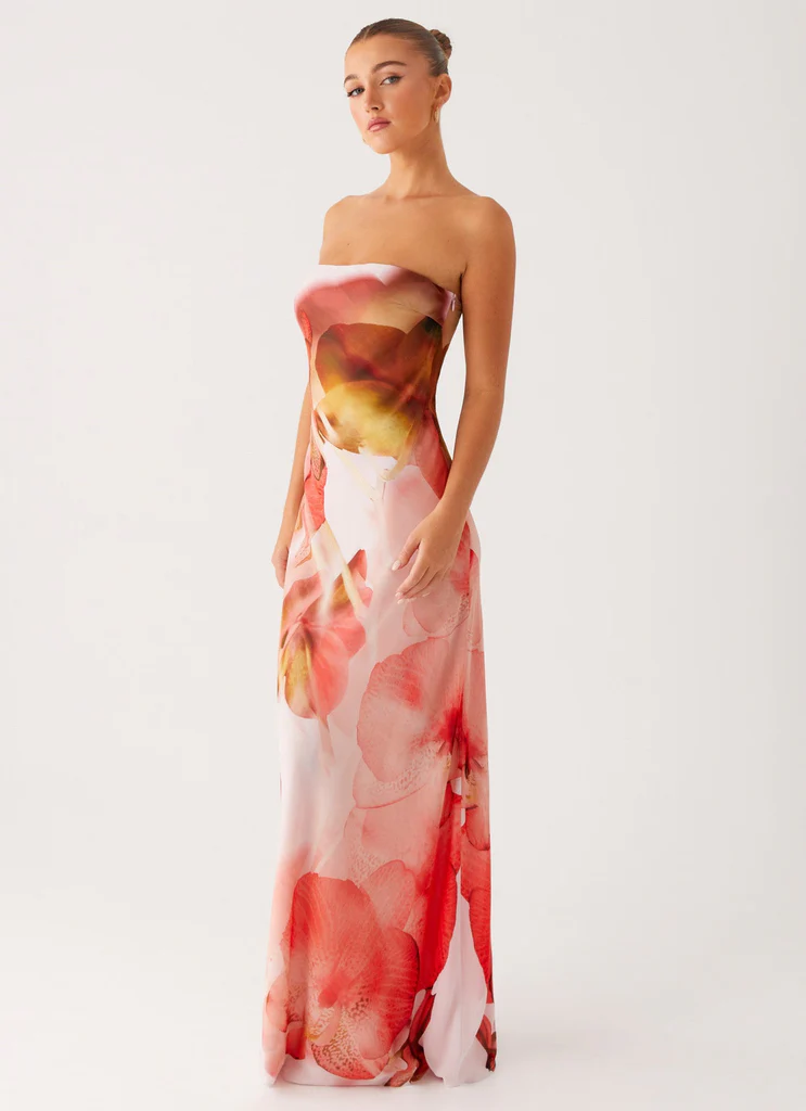 Robe Maxi Kunis - Rose Pêche