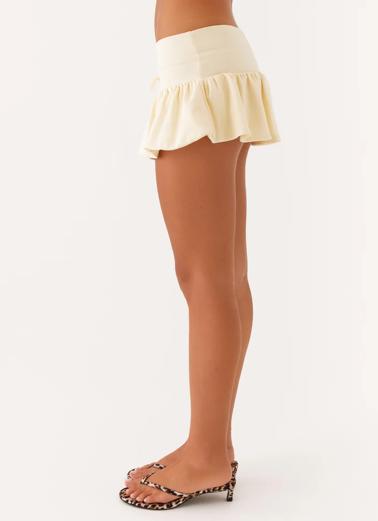 Mini-short jupe Landon - Citron