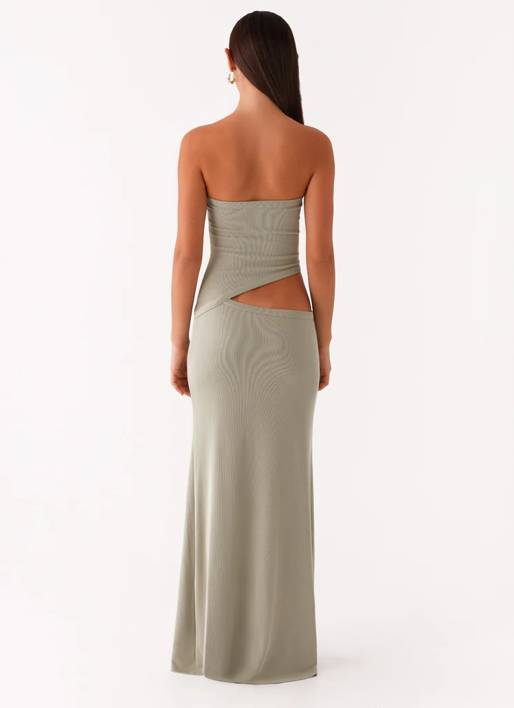 Robe maxi Wild Roses - Sauge