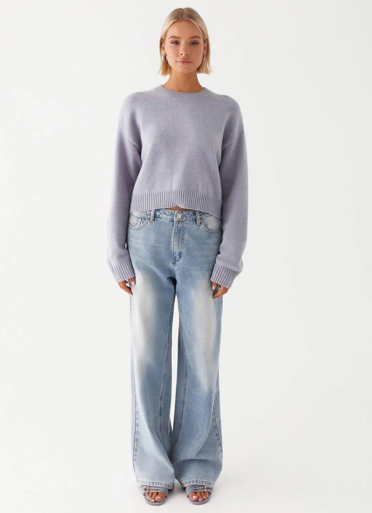 Pull oversize Monika - Bleu