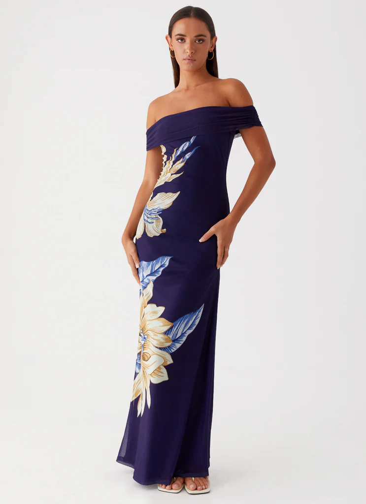 Robe Maxi Got Your Attention - Bleu Nuit