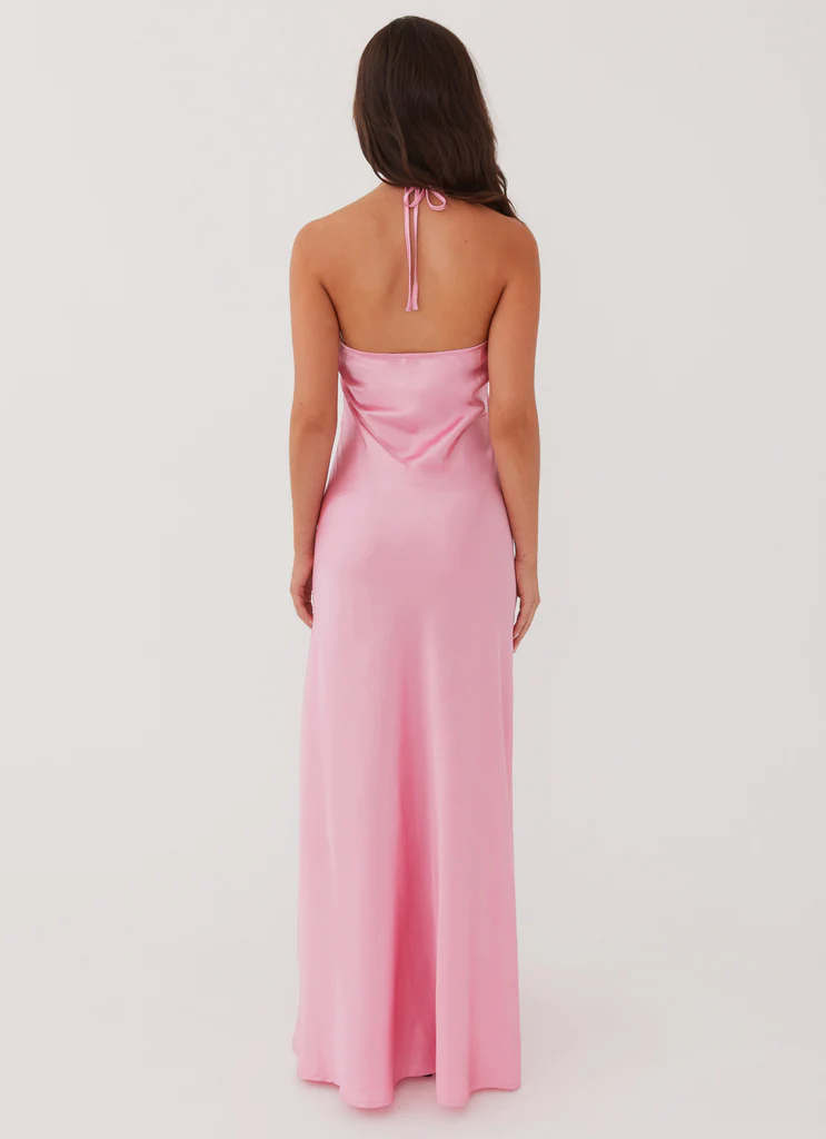 Robe maxi Noir Symphony - Rose
