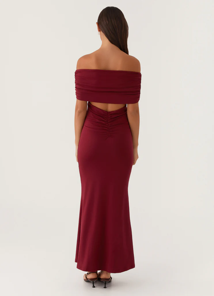 Robe Maxi Maude - Maroon