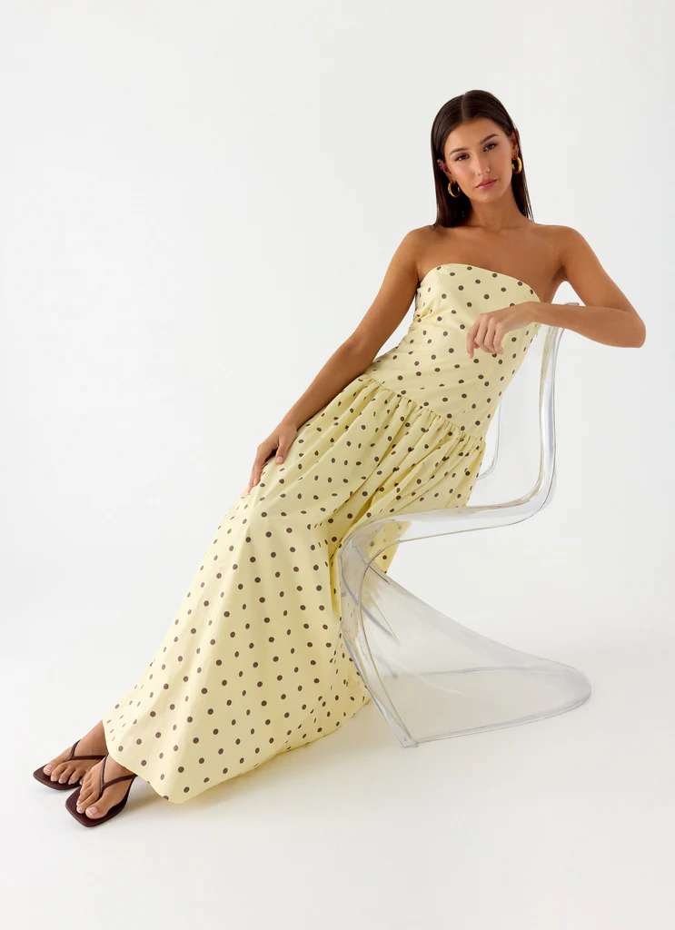 Robe Maxi Andorre - Tâche jaune