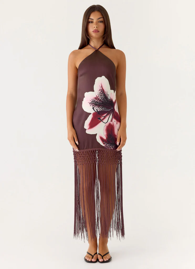 Robe Maxi à bretelles Niahvette - Velvet Bloom