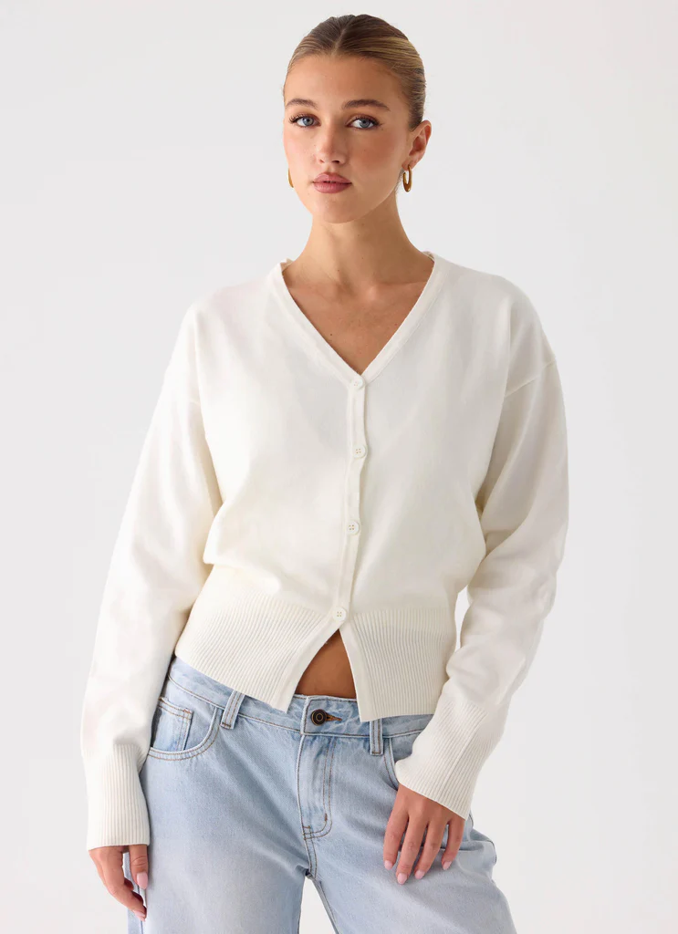 Cardigan tricot Arthur - Ivoire