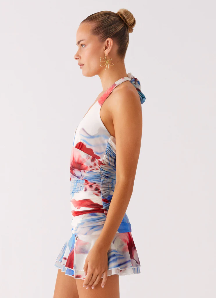 Robe Mini Starlit Night – Bloom des Profondeurs Robe Mini Starlit Night - Bloom des Profondeurs