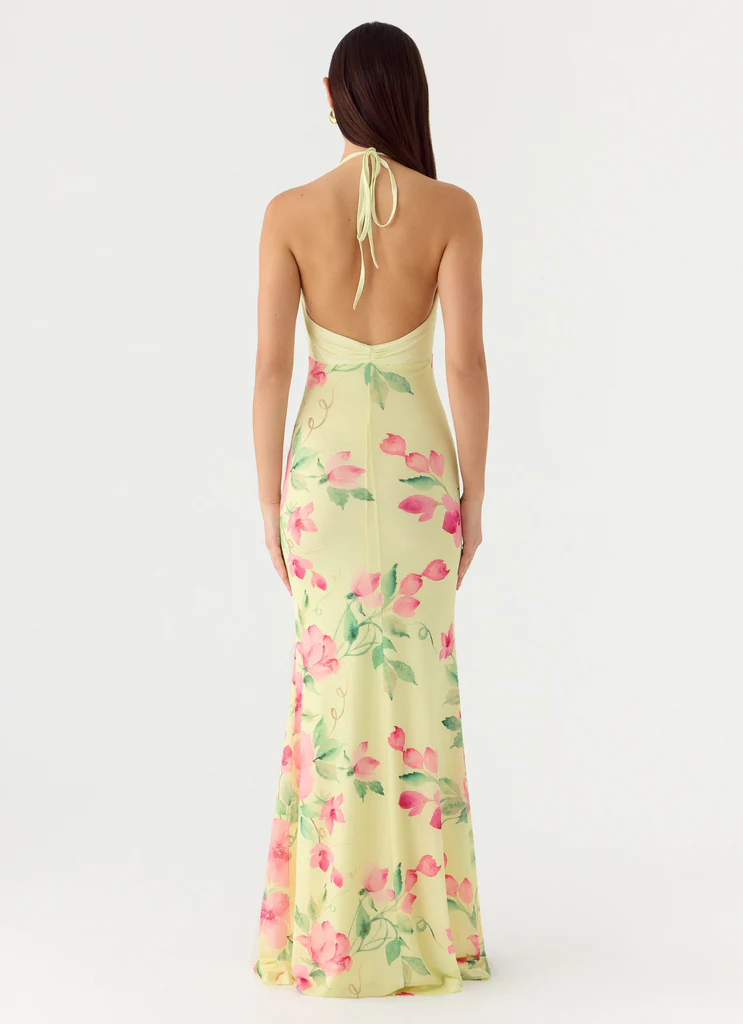 Robe maxi à bretelles détachables - Soleil Citron