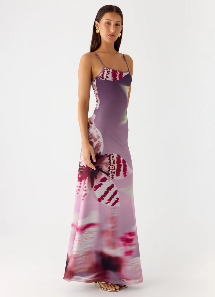 Robe maxi Everett - Affaire florale ombrée