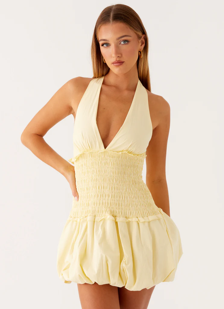 Robe Mini Dimi Bubble - Jaune