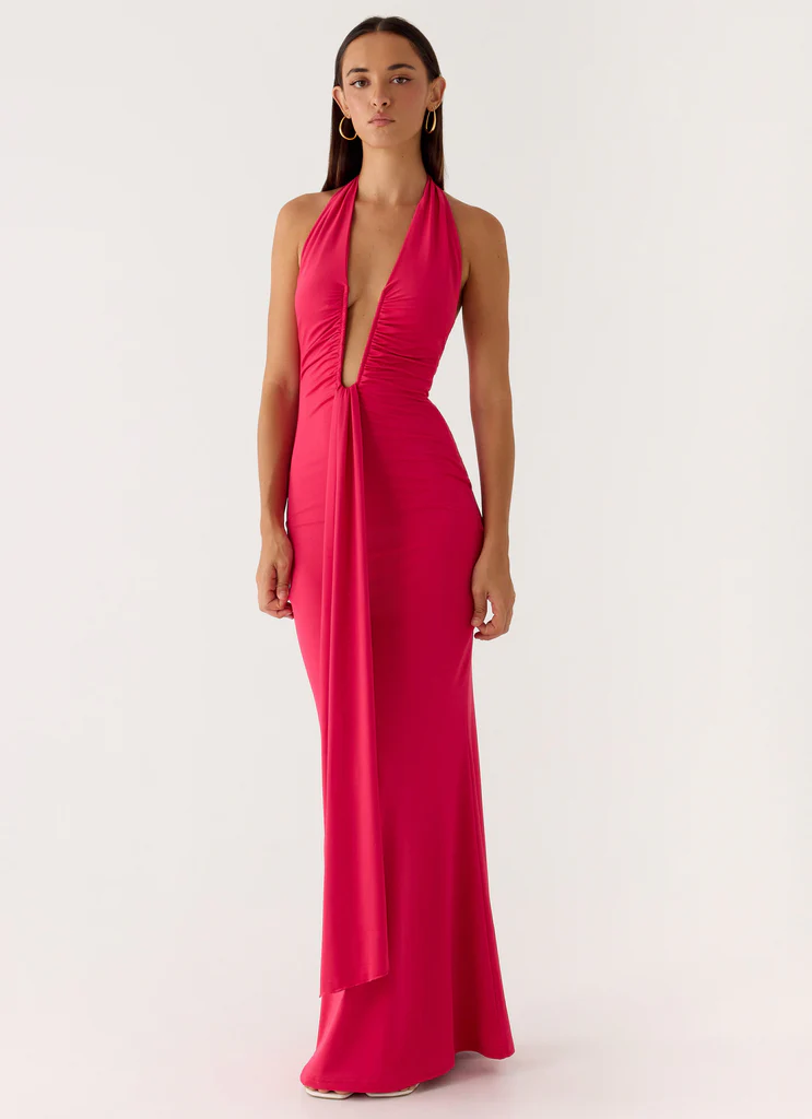 Robe Maxi Emiliana - Rouge Magenta