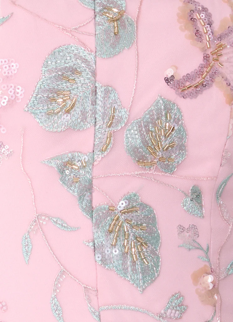Haut de corset sans bretelles Solaire - Rose