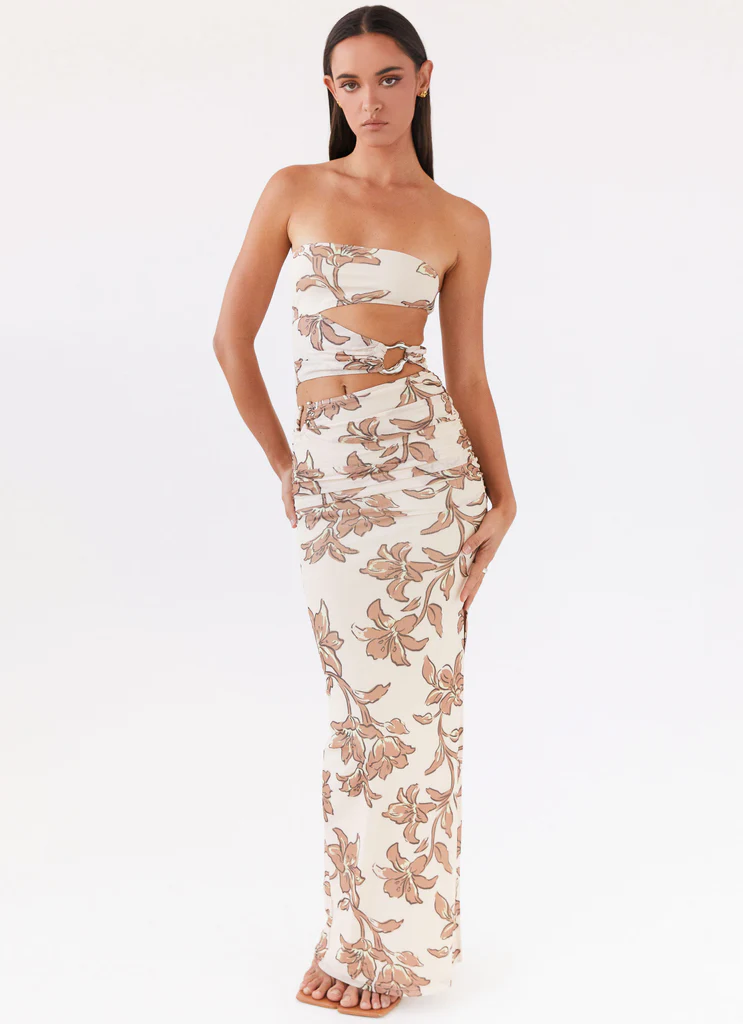 Robe maxi à mailles Into Pieces - Hazel Bloom