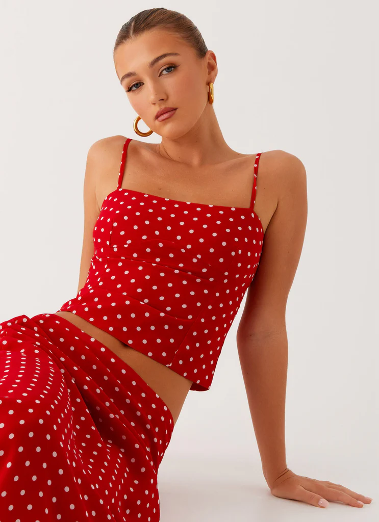 Bendita Top - Points rouges