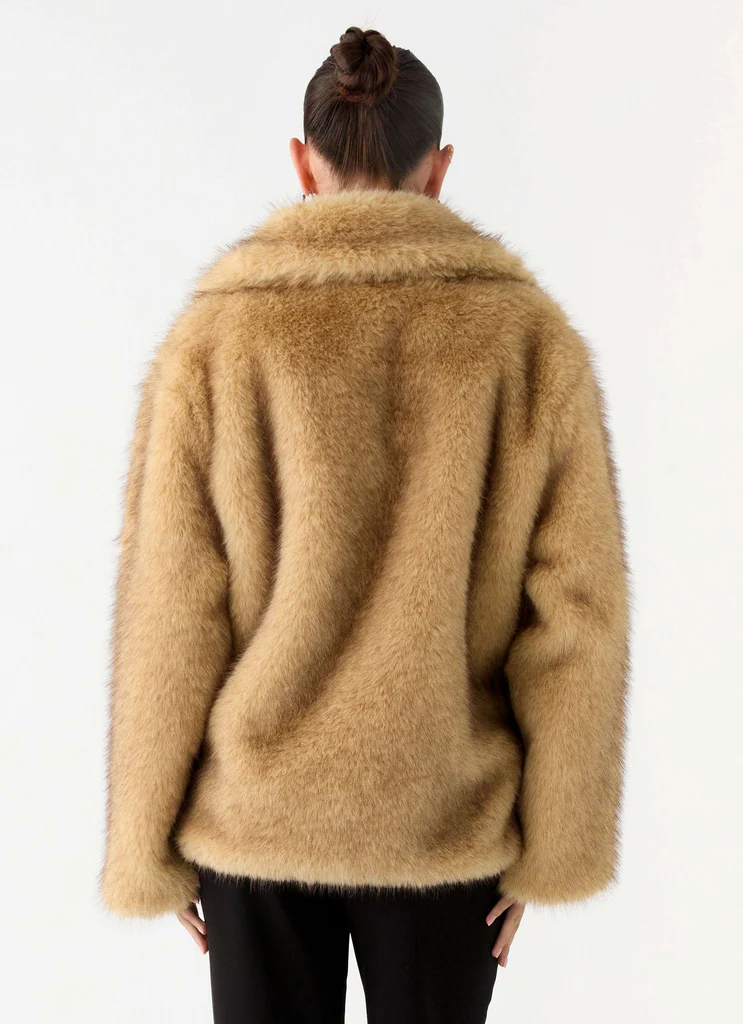 Manteau en fausse fourrure Milika - Beige